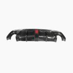 Infiniti Q50 Q50S 2018-2022 Carbon Fiber Rear Bumper Diffuser Lip W/ LED Brake Light