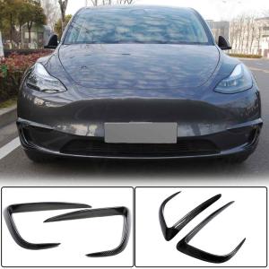 Tesla Model Y Sport Utility 2020UP Fog Light Covers Carbon Fiber