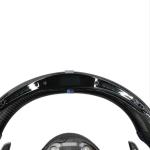 BMW Universal F06/F10/F12/F13/F8X Classic Steering Wheel With LED Carbon Fiber (Airbag+Paddles+Buttons+Carbon Fiber Trim Cover+Flat Bottom)