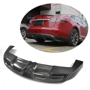 Tesla Model S 2012-2015 Rear Bumper Diffuser Carbon Fiber