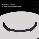 Infiniti Q60 Q60S Coupe 2-Door 2016-2019 Front Bumper Lip 3Pcs Glossy Black ABS