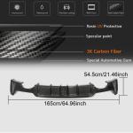 BMW 4 Series F32 F33 F36 M Sport 2014-2019 Rear Bumper Diffuser LED Light Carbon Fiber