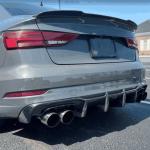 2017 Audi A3 S Line / S3 8V.5 Rear Bumper Diffuser Lip Carbon Fiber / FRP