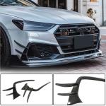 Audi S7 A7 Sline C8 Sportback 2019-2021 Front Bumper Splitters Carbon Fiber