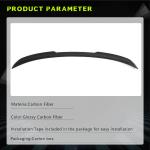 BMW 3 Series G20 320i 330i 330e M Sport Sedan 4-Door 2019-2022 Rear Trunk Spoiler Carbon Fiber