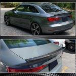 Audi A3 Sline S3 RS3 8V 8V.5 Sedan 2014-2020 Rear Trunk Spoiler Carbon Fiber