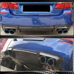 BMW 5 Series F10 M5 2011-2016 Rear Bumper Diffuser Carbon Fiber