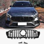 Mercedes-Benz A Class W177 A200 A220 A250 A35 AMG 2019-2020 Front Grille Glossy Black ABS
