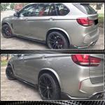 BMW X5M F85 X6M F86 2015-2018 Carbon Fiber Side Skirts Door Rocker Panels Extension Lip