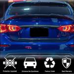 Infiniti Q50 Q50S 2014-2017 Rear Trunk Plate Overlay Cover Carbon Fiber