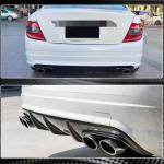 Mercedes Benz W204 C63 AMG Pre-facelift 2008-2011 Rear Bumper Diffuser Carbon Fiber