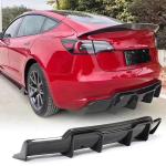 Tesla Model 3 2016-2023 Rear Bumper Diffuser Carbon Fiber/FRP