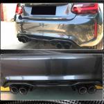 BMW 2 Series F87 M2 M2C 2016-2020 Rear Bumper Diffuser Carbon Fiber