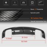 Audi S3 A3 Sline 8V Sedan Pre-facelift 2014-2016 Rear Bumper Diffuser Carbon Fiber