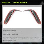 Mercedes Benz V Class W447 V220d V250 Van 4-Door 2016-2018 Fog Lamp Light Covers Carbon Fiber