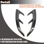 Carbon Fiber Rear Bumper Spoiler Air Vent Trim Compatible with Mercedes Benz W217 C217 S63 AMG 2018-2023 Side Canard Car Body Kits Accessories