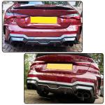 Real Carbon Fiber Rear Diffuser Lip for BMW 4 Series G22 Coupe 2021-2024 G23 Convertible M-Sport 2-Door Lower Bumper Lip Spoiler Body Kit