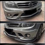 Mercedes Benz W204 C63 AMG Pre-facelift 2008-2011 Front Bumper Lip Carbon Fiber