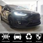 Tesla Model X Sport Utility 2016-2020 Front Bumper Fins Carbon Fiber