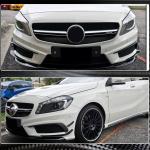 Mercedes Benz W176 A200 A250 Sport A45 AMG Pre-facelift 2013-2015 Front Bumper Vents Carbon Fiber