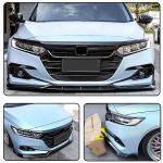 Gloss Black Front Bumper Lip for Honda Accord 2021 2022 PP | Front Lip Splitter Air Dam Bumper Protection Spoiler Splitter 3PCS
