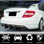 Mercedes Benz C Class W204 C63 AMG Pre-facelift 2008-2011 Rear Bumper Diffuser Carbon Fiber