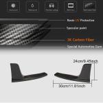 Tesla Model 3 2017-2022 Rear Bumper Splitters Carbon Fiber