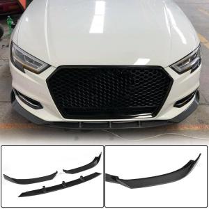 Audi A3 8V.5 Base Sedan Facelift 2017-2020 Carbon Fiber Front Bumper Lip Carbon Fiber