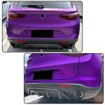 Carbo Look Rear Diffuser for Alfa Romeo Stelvio Sport Utility 2017-2023 ABS Lower Bumper Lip Spoiler Body Kit Factory Outlet