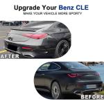 CLE-Class Rear Trunk Spoiler for 2024-2026 Mercedes-Benz CLE-Class Coupe | For CLE300 CLE450 CLE53 AMG 2024-2026 UV Protected ABS Aerodynamic Wind Splitter Wing Gloss Black Rear Trunk Spoiler Wing