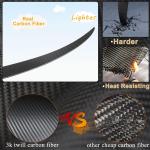 F10 Carbon Fiber Trunk Spoiler Compatible with BMW 5 Series F10 2011-2016 520i 528i 530i 535i M Sport M-Tech M5 Car Rear Boot Lid Highkick Wing Lip Factory Outlet