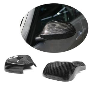 For BMW 1 Series E81 E87 E82 E88 2-Door 3-Door 5-Door LCI 2009-2013 Carbon Fiber Side Rearview Mirror Cover Caps Pair