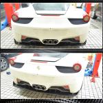 Ferrari 458 Italia Spider 2011-2013 Rear Bumper Diffuser Carbon Fiber