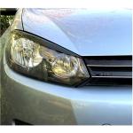 Volkswagen VW Golf 6 MK6 GTI R/R20 2010-2013 Headlight Eyelids Carbon Fiber