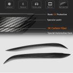 BMW 1 Series E81 E87 E82 E88 2005-2013 Headlight Eyebrows Lamp Eyelids Carbon Fiber