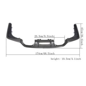 BMW F80 M3 F82 F83 M4 2014-2020 Rear Bumper Diffuser Carbon Fiber