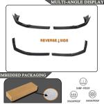 Dry Carbon Fiber Front Lip Compatible with BMW X6M F96 2020-2022 Front Bumper Lip Chin Spoiler Splitters Protector Body Kits Factory Outlet Air Dam 3PCS