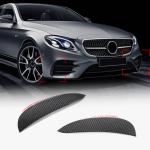 For Mercedes Benz W213 Sport E43 AMG Carbon Look Front Bumper Fins Air Vent Canards Body Kits