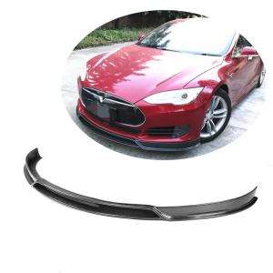 Tesla Model S 2012-2015 Front Bumper Lip Carbon Fiber