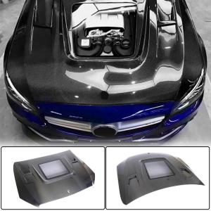 Mercedes Benz W205 C205 A205 Pre-facelift 2015-2019 Engine Bonnet Hood Cover Carbon Fiber