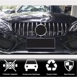 Mercedes Benz W205 Sport 2015-2018 Silver ABS Front Grille