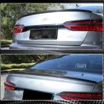 Audi A6 Sline S6 C8 Sedan 2019UP Rear Trunk Spoiler Carbon Fiber