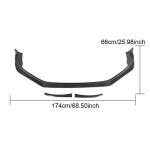 Porsche 718 Boxster Cayman 2016-2019 Front Bumper Lip Carbon Fiber