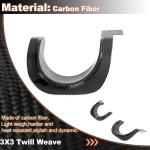 Carbon Fiber Exhaust Muffler Tail Pipe Upper Trim Cover Fits for Toyota Supra GR A90 A91 MK5 2019-2024 Tail Throat Upper Trim Cover Accessories