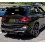 BMW X3M F97 2019-2023 Carbon Fiber Rear Bumper Diffuser Lip Splitters