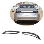 Tesla Model 3 2016-2022 Rear Bumper Reflector Cover Dry Carbon Fiber