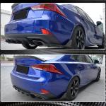 Lexus IS300 IS350 F Sport 2017-2020 Rear Bumper Splitters Carbon Fiber