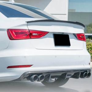 Audi S3 A3 Sline 8V Sedan Pre-facelift 2014-2016 Rear Bumper Diffuser Carbon Fiber