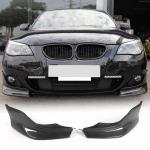 BMW 5 Series E60 M Sport 2004-2010 Front Bumper Splitters Carbon Fiber