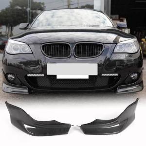 BMW 5 Series E60 M Sport 2004-2010 Front Bumper Splitters Carbon Fiber